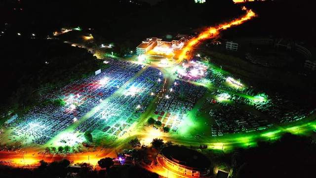 Lễ Đức Mẹ Vô Nhiễm Nguyên Tội chiều 26/11/2020, trong thời gian thi công của dự án