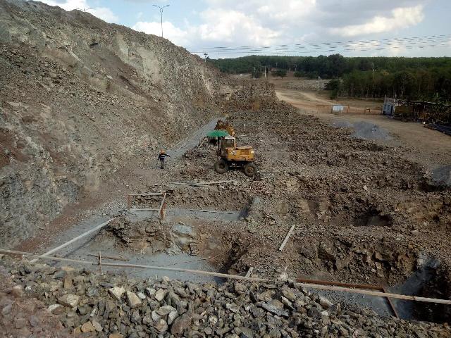 Construction of foundation digging