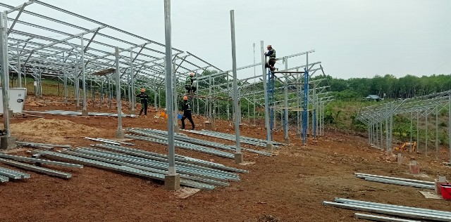 Lắp đặt khung đỡ từ tháng 08/2020