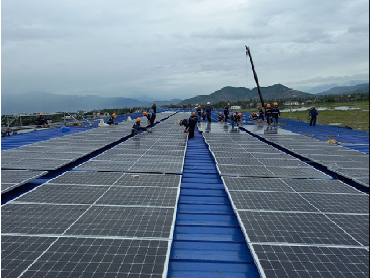 Điện mặt trời áp mái Kho Thăng Long